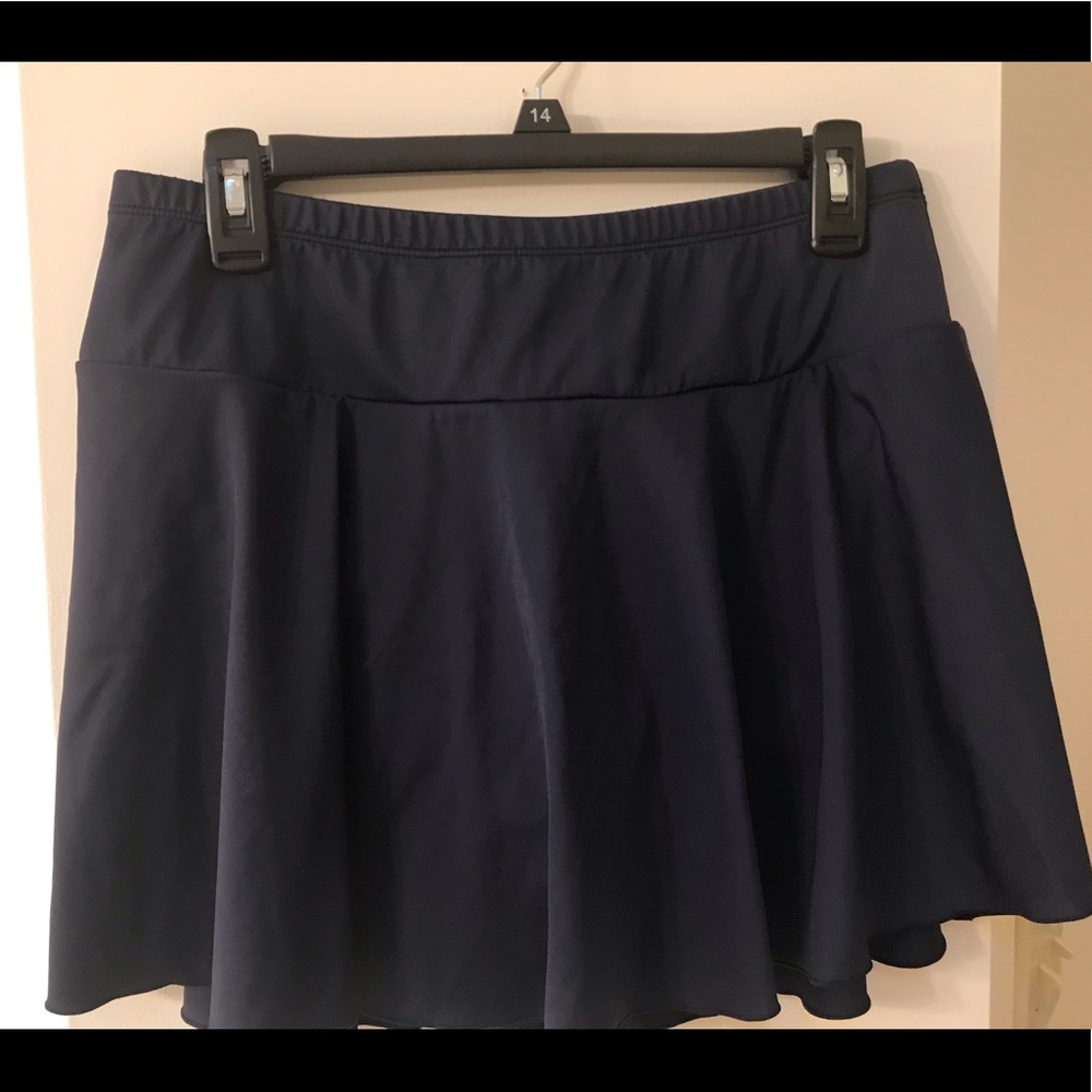 Septangle Swim Skirt. Navy Blue. Size 12
